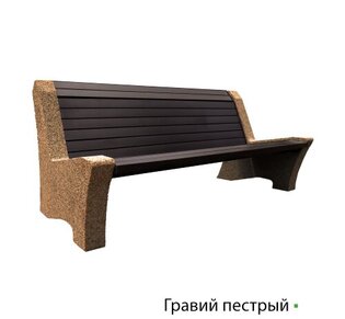 Лавка Riposo, полимерный брус, цвет 