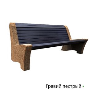 Лавка Riposo, полимерный брус, цвет 