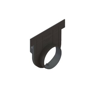 Заглушка с выпуском Basic к лоткам серии Basic и Drive DN150 H200: фото