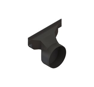 Заглушка с выпуском Basic к лоткам серии Basic и Drive DN150 H80: фото
