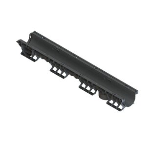 Лоток водоотводный пластиковый PolyMax Basic DN100 H120: фото