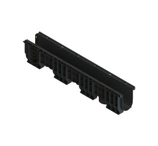 Лоток водоотводный пластиковый Basic PolyMax DN100 H200: фото