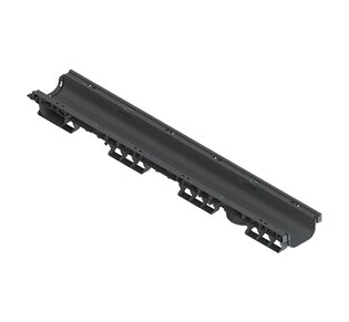 Лоток водоотводный пластиковый PolyMax Basic DN100 H80: фото