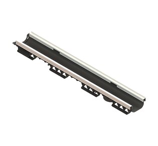 Лоток водоотводный пластиковый усиленный PolyMax Basic DN100 H80: фото