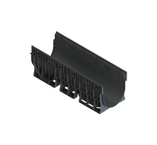 Лоток водоотводный пластиковый PolyMax Basic DN300 H360: фото
