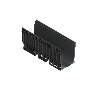 Лоток водоотводный пластиковый PolyMax Basic DN300 H460: фото